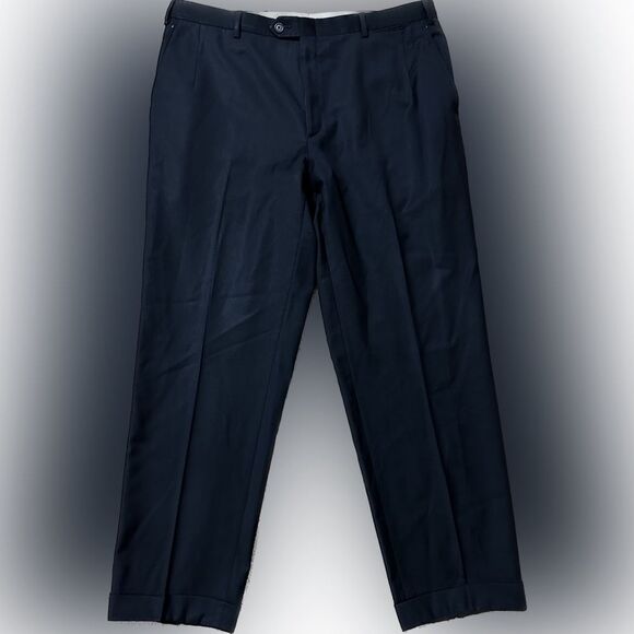 Brioni Blue Dress Pants Classic Straight-Leg - Picture 1 of 7